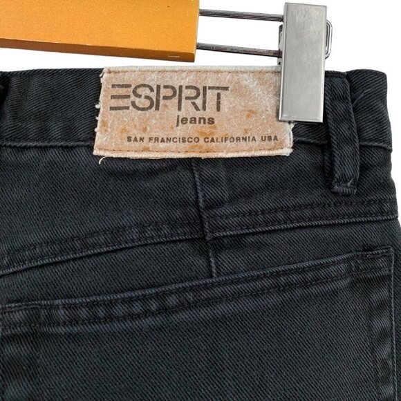 Esprit Jeans Womens 27x26 Black High Rise High Waist Mom 100% Cotton  Vintage - Picture 5 of 7
